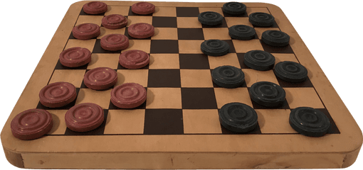 Checkered Drawing Checkers Game - Chessboard Png