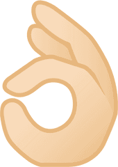 Ok Hand Emoji Clipart - Ok Hand Pixel Png