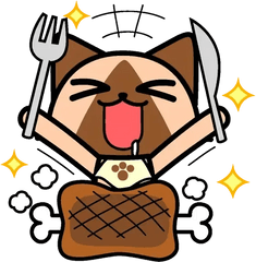 Airou Whatsapp Stickers - Stickers Cloud Monster Hunter Png Clip Art