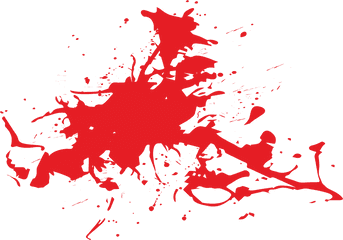 Blood Splatter Film Clip Art - Bright Red Splashes Of Blood Png