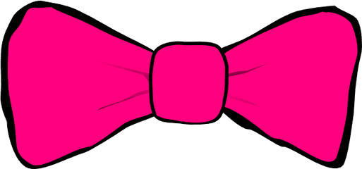 Pink Bow Tie Clipart Png - Red Bow Tie Clipart Transparent