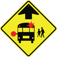 Stop Sign Transparent U0026 Png Clipart Free Download - Ywd School Bus Stop Ahead Sign