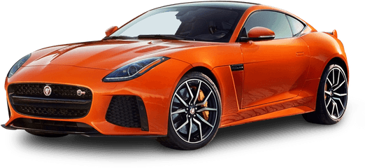 Orange Jaguar F Type Svr Coupe Car Png - Jaguar F Type Svr 2020