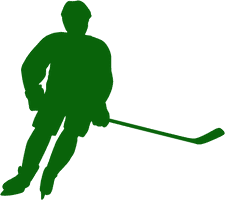 Player Silhouette Hockey Field PNG File HD