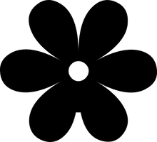 Single Flower Silhouette Free HQ Image - Free PNG