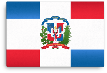 Dominican Republic Flag Wall Art - Flag Republica Dominicana Png