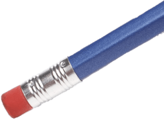 Pencil With Eraser Transparent Png - Pencil Eraser Transparent Background