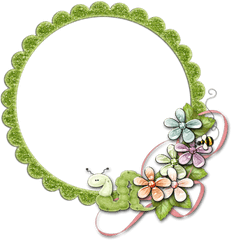 Green Frame With Flowers Clipart Png - Made In Usa Logo Transparent