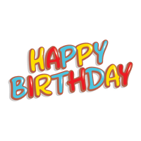 Text Birthday Free Download PNG HD