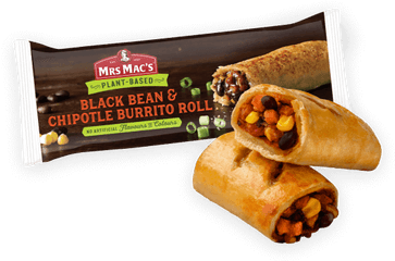 Black Bean Chipotle Burrito Roll - Egg Roll Png