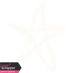 School Chalk Star 02 Graphic - Darkness Png