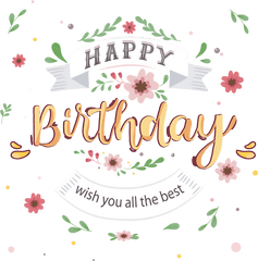 Birthday Wish Greeting Card Clip Art - Birthday Wishes For Calligraphy Png