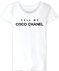 Call Me Coco Chanel Eng - Active Shirt Png