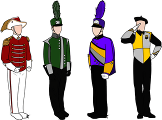 Marching Band Uniforms - Uniforme Marching Com Band Png