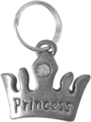 Princess Crown Charm - Keychain Png