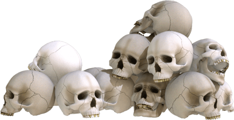 Download Hd Evil Skull Transparent - Pile Of Skulls Png