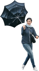 Walking In The Rain Png Image - People In The Rain Png