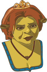 Face Clipart Shrek Picture - Shrek Fiona Fan Art Png