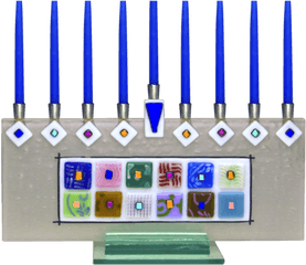 Menorah 12 Tribes - Beames Designs Twelve Tribes Menorah Collection Png