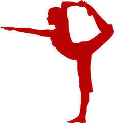 Fitness - Dancer Yoga Pose Silhouette Png