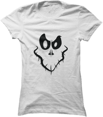 Halloween Scary Ghost Face U2013 Brave New Look - T Shirt Png