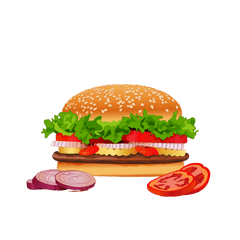 Zinger Burger Png Image Free Vector - Transparent Background Steak Burger Png Clipart