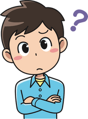 Clipart Perplexed Male 3 Happy Shocked - Thinking Cartoon Gif Png