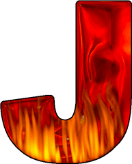 Fire Letter J Png - Hot Letter J