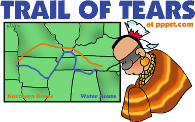 Trail Of Tears Clipart - Removal Act Trail Of Tears Png