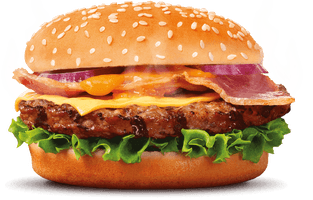 King Hamburger Cheeseburger Sushi Bacon Burger Pizza - Free PNG