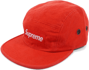 Supreme Napped Canvas Camp Cap Red - Baseball Cap Png