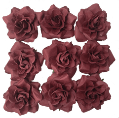 Flr - 064 Paper Flowerburgundy Floribunda Png