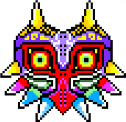 Happy Mask - Mask Pixel Art Png