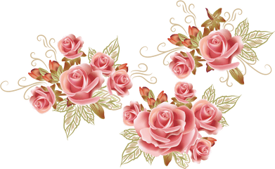 Flower Drawing Png - Rose Pattern Transprent Png Free Rose Floral Pattern Png