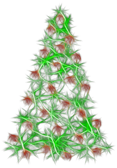 Christmas Tree With Balls - Vertical Png