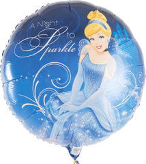 Cinderella Night To Sparkle Helium Filled Balloon - Disney Images Of Cinderella Png