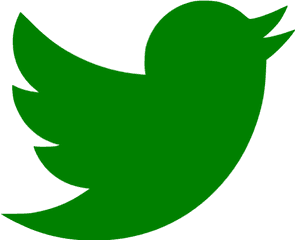 Green Twitter Icon - Twitter Logo Transparent Png