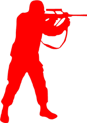 Red Soldier Clip Art - Silhouette Call Of Duty Svg Png