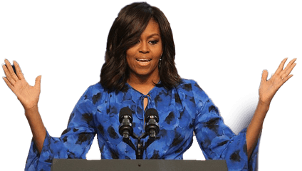 Making A Speech Png - Michelle Obama Giving A Speech