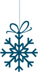 Bow Snowflake Ice Christmas Frost - Christmas Snowflake Vector Png