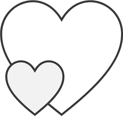 Contrasting Hearts Graphic - Girly Png