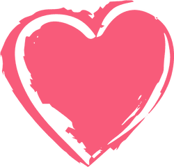 Love Peach Heart Vector - Transparent Background Heart Png Transparent