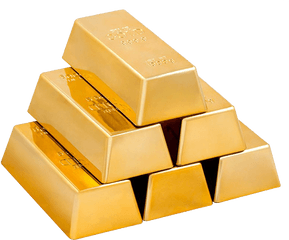 A Pile Of Gold Bars Png Download - Gold Bar Transparent Background