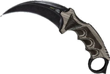 Csgo Knife Png Picture - Karambit Black Laminate