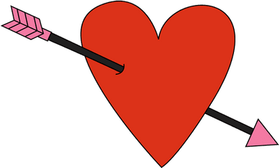 Valentines Day Heart Png Picture Arts - Heart With An Arrow Through