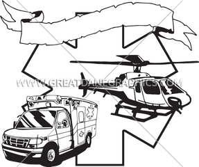 Ems Star Of Life Production Ready Artwork For T - Shirt Printing Clip Art Png