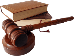 Judges Hammer And Law Books Png - Judge