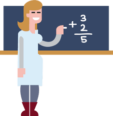 Math Clipart Teacher - Math Teacher Png