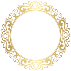 Round Border Frame Gold Clip Art Image Clipart - Border Png Circular