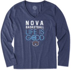 Womenu0027s Villanova Wildcats Infinity Basketball Long Sleeve - Long Sleeve Png